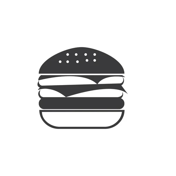 Hamburger Vetor Ícone Ilustração Desigh —  Vetores de Stock