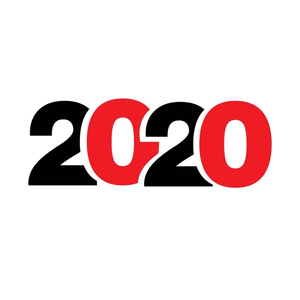 Happy New Year 2020 Logo Text Design Vector Illustration Vector — Stock Vector