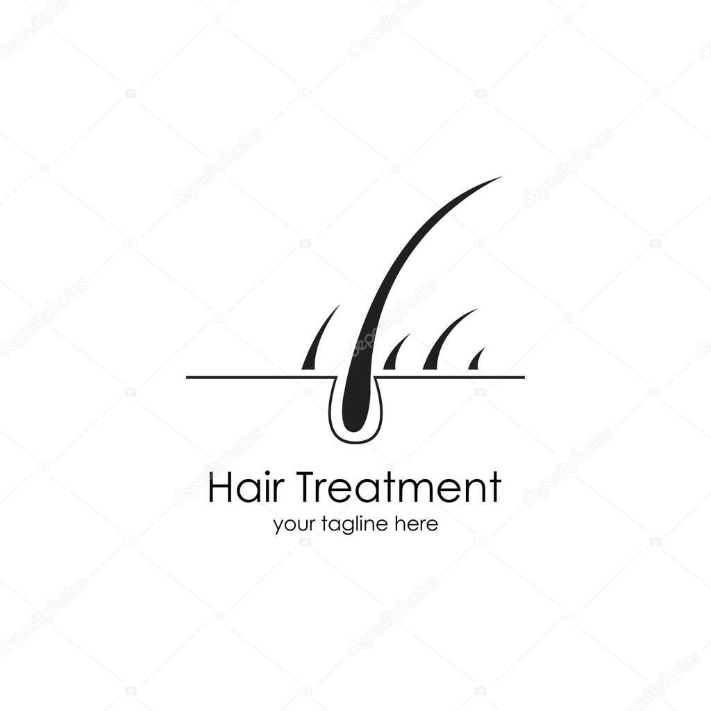 Hair treatments vector icon Illustration design template.