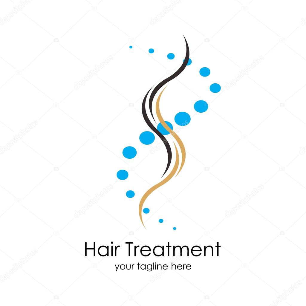 Hair treatments vector icon Illustration design template.