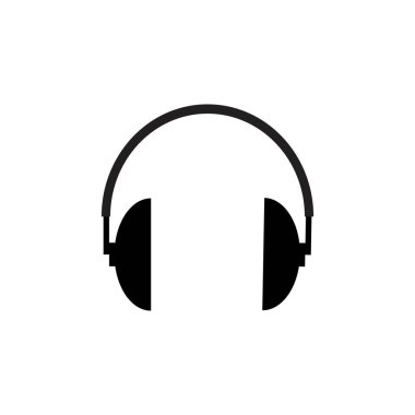 kulaklık vektör simgesi, çağrı merkezi simgesi vektör çizim tasarımı