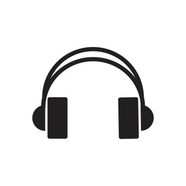 kulaklık vektör simgesi, çağrı merkezi simgesi vektör çizim tasarımı