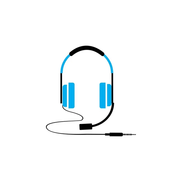 Headphones Vector Icon Call Center Icon Vector Illustration Design — Stock Vector