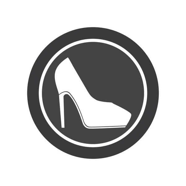 High Heels Woman Shoes Icon Flat Illustration Isolated Vector Sign — Stock Vector