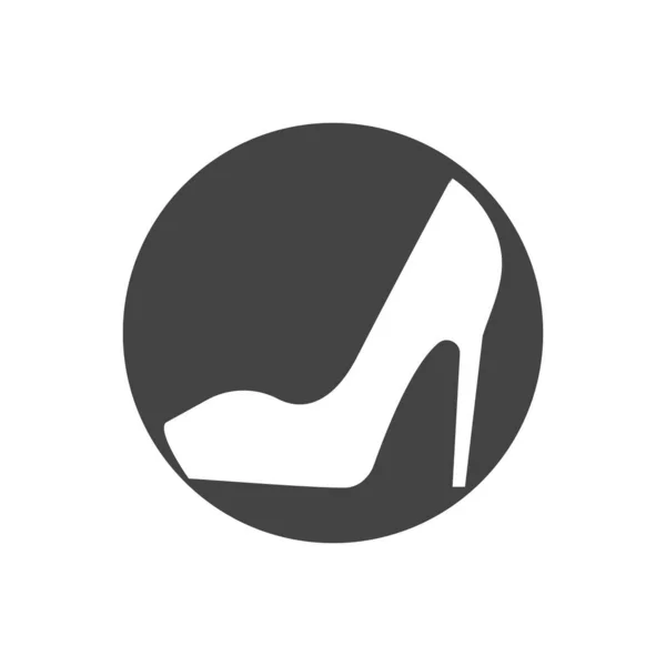 Ψηλά Τακούνια Γυναίκα Παπούτσια Εικονίδιο Επίπεδη Εικονογράφηση Απομονωμένου Συμβόλου Διανύσματος — Διανυσματικό Αρχείο