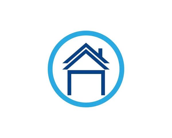 Accueil Logo Icône Vectorielle Illustration Modèle Conception — Image vectorielle