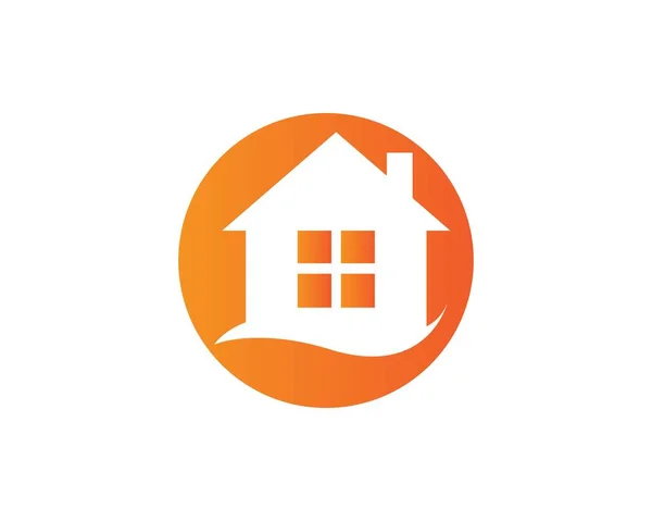 Home Logo Vettoriale Icona Illustrazione Design Template — Vettoriale Stock