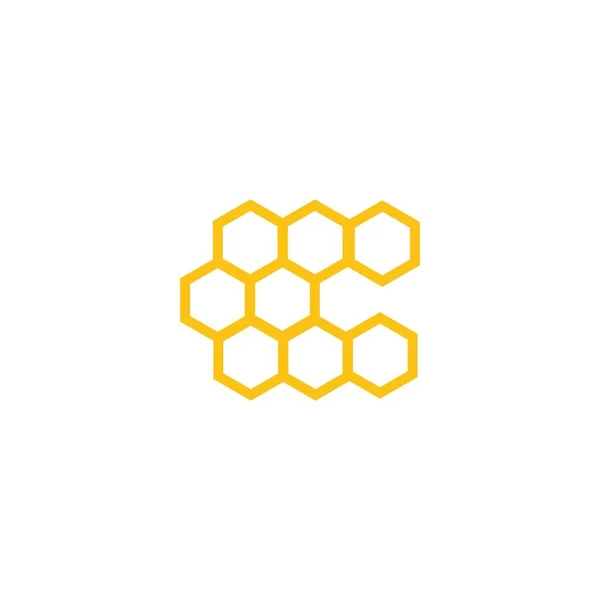 Honeycomb Bakgrund Textur Illustration Design — Stock vektor