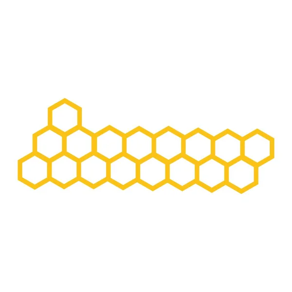 Honeycomb Bakgrund Textur Illustration Design — Stock vektor