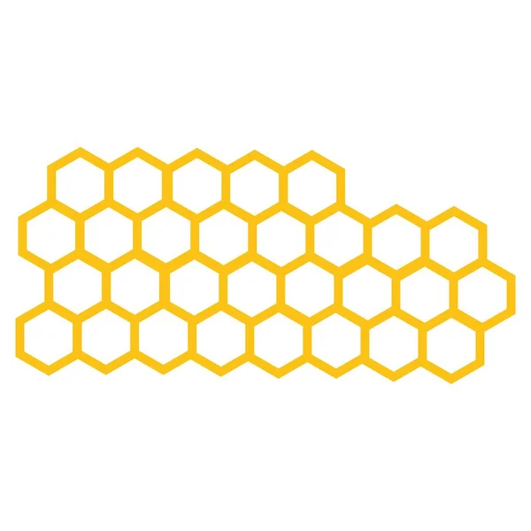 Honeycomb Bakgrund Textur Illustration Design — Stock vektor