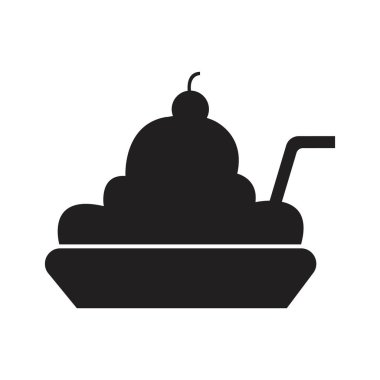 dondurma logosu şablon vektör resimleme tasarımı