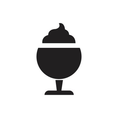 dondurma logosu şablon vektör resimleme tasarımı