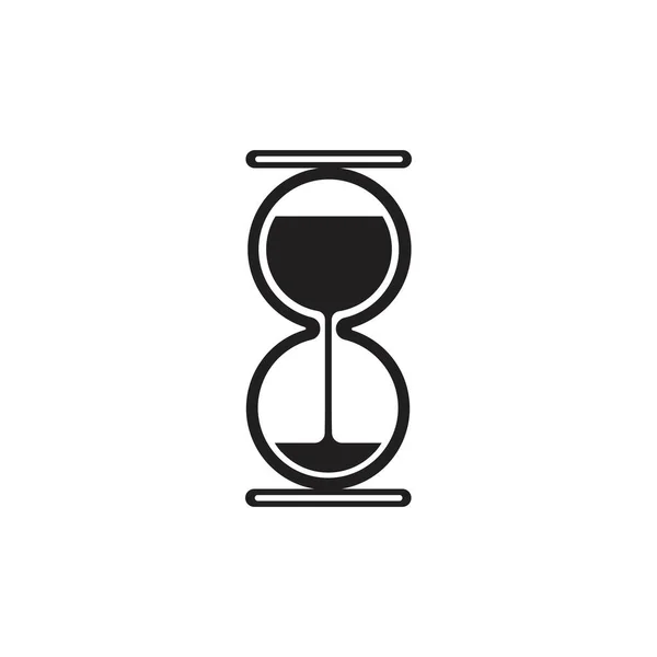 Hourglass Logo Icon Vector Illustration Design Template — Stock Vector