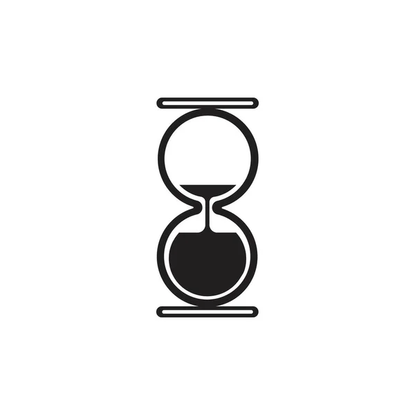 Hourglass Logo Icon Vector Plantilla Diseño Ilustración — Vector de stock