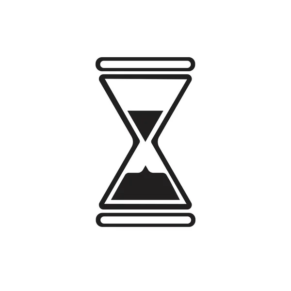 砂時計ロゴアイコンベクトルイラストデザインテンプレート — ストックベクタ