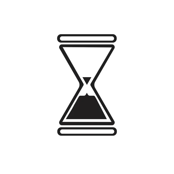 砂時計ロゴアイコンベクトルイラストデザインテンプレート — ストックベクタ