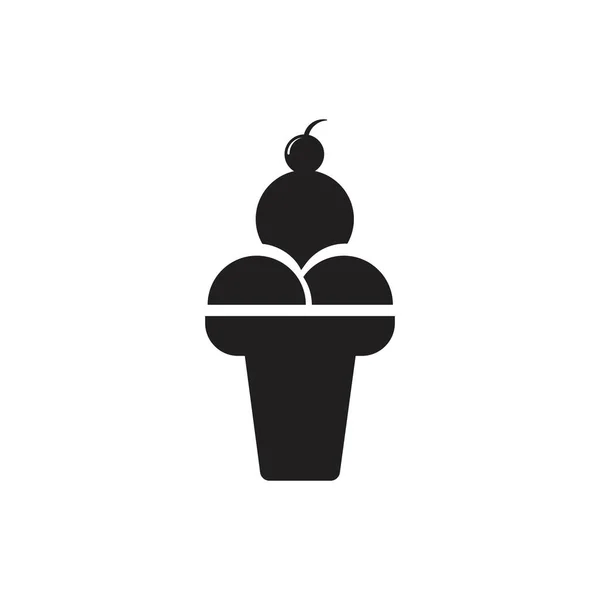Ice Cream Logo Template Vector Icon Illustration Design — Stock Vector