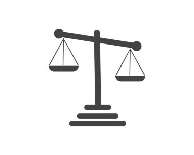 Adalet Kanunu Logo Şablonu vektör yanıltma tasarımı