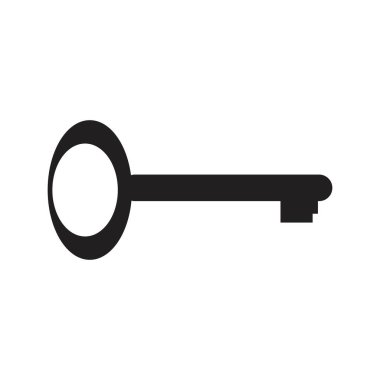 Anahtar simgesi vektör çizim şablonu