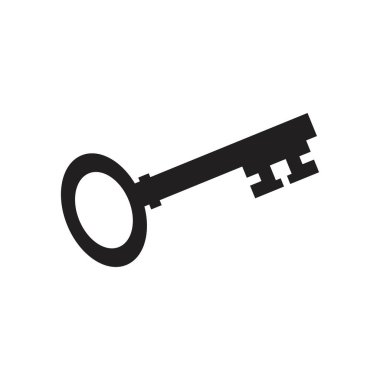 Anahtar simgesi vektör çizim şablonu