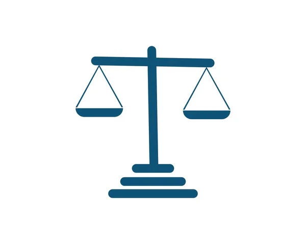 Justice Law Logo Template Vector Illsutration Design — Stock Vector