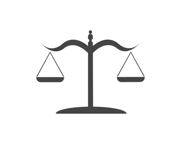 Закон Правосудия Логотип Векторные Иллюстрации Дизайн Шаблона — стоковый вектор