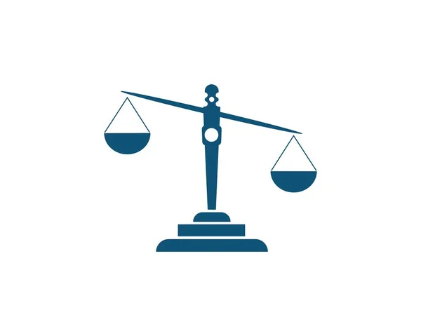 Adalet Kanunu Logo Şablonu Vektör Yanıltma Tasarımı — Stok Vektör