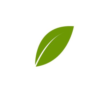 yeşil yaprak logo vektörü