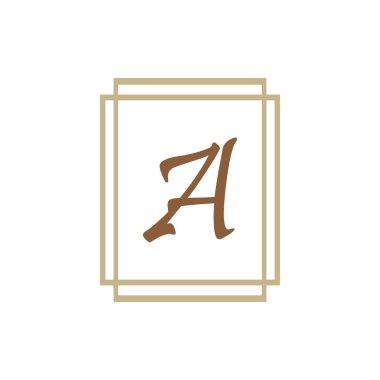 Harf A Logo Şablon vektör simgesi tasarımı