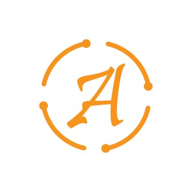 Harf A Logo Şablon vektör simgesi tasarımı