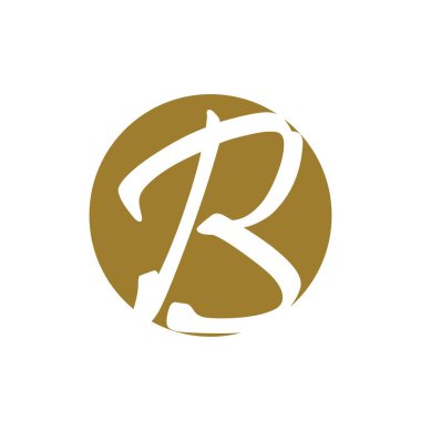 B Harfi Logo Şablon vektör simgesi tasarımı