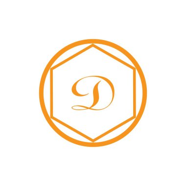 Vektör illüstrasyon harfi D