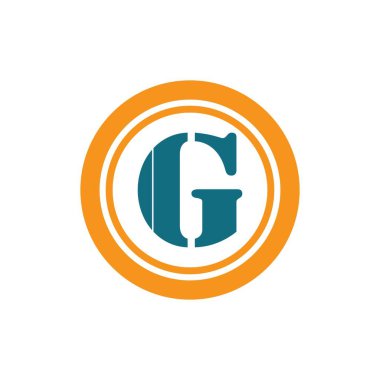 Uygulamanız veya şirket kimliğiniz için G harfi logo tasarım şablonu ögeleri