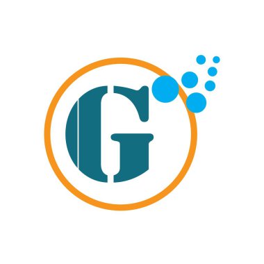 Uygulamanız veya şirket kimliğiniz için G harfi logo tasarım şablonu ögeleri