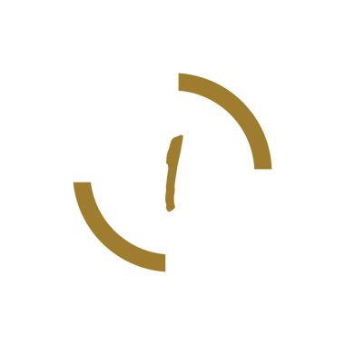 Mektup I logosu. Alfabe logosu vektör tasarımı