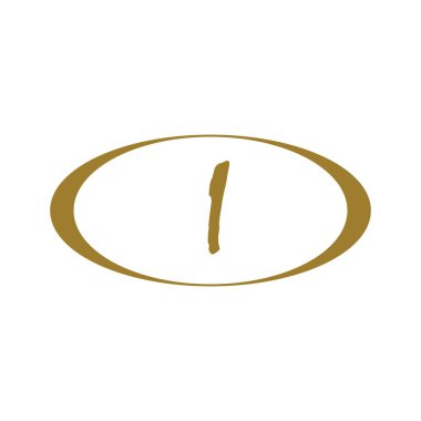 Mektup I logosu. Alfabe logosu vektör tasarımı