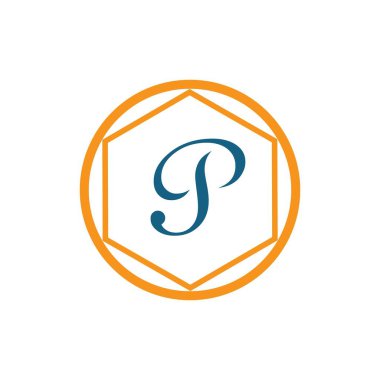 P Harfi İş Kurumsal Birlik Vektörü logosu tasarım şablonu