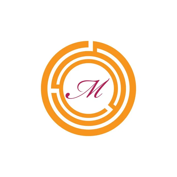 Lettre Modèle Conception Logo Vectoriel Unité Abstraite Entreprise — Image vectorielle