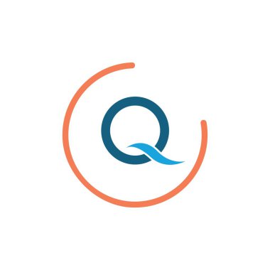 Harf Q Business soyut birlik vektör logosu tasarım şablonu