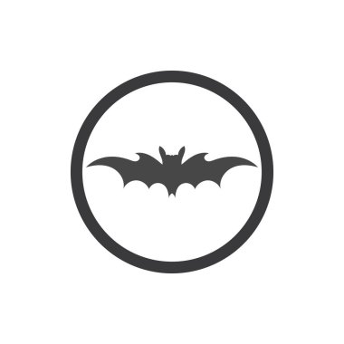 Yarasa vektör simgesi logo şablonu çizim tasarımı