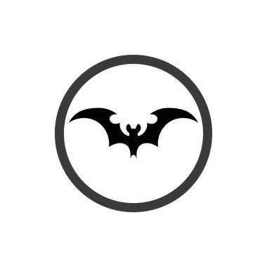 Yarasa vektör simgesi logo şablonu çizim tasarımı