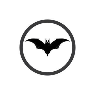 Yarasa vektör simgesi logo şablonu çizim tasarımı