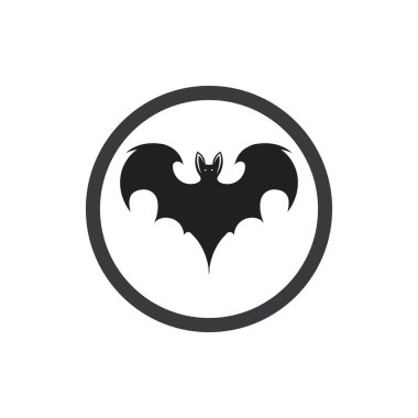 Yarasa vektör simgesi logo şablonu çizim tasarımı