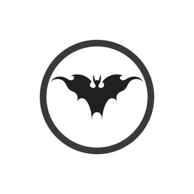 Yarasa vektör simgesi logo şablonu çizim tasarımı