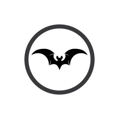 Yarasa vektör simgesi logo şablonu çizim tasarımı
