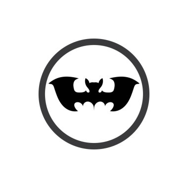 Yarasa vektör simgesi logo şablonu çizim tasarımı