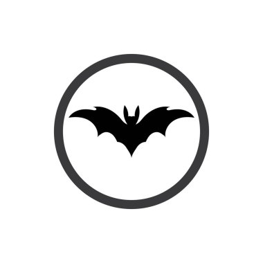 Yarasa vektör simgesi logo şablonu çizim tasarımı