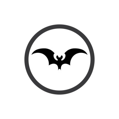 Yarasa vektör simgesi logo şablonu çizim tasarımı