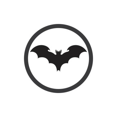 Yarasa vektör simgesi logo şablonu çizim tasarımı