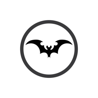 Yarasa vektör simgesi logo şablonu çizim tasarımı